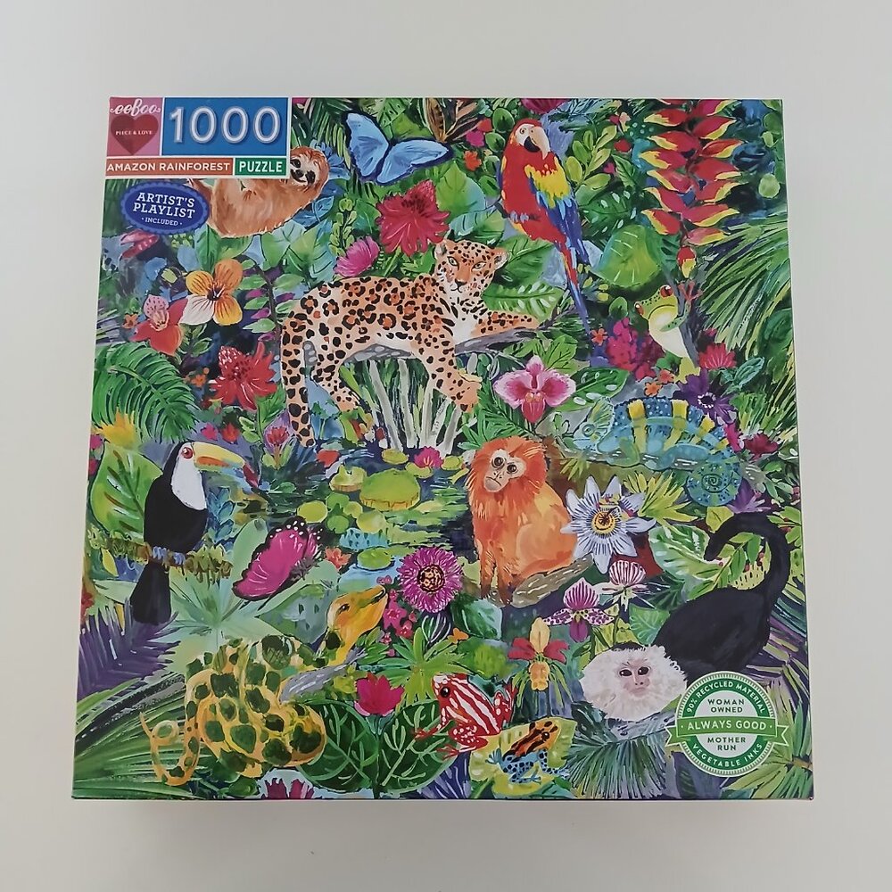 EEboo 1000 piece Puzzle Amazon Rainforest Colorful